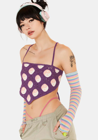 Dynamic Forces Crochet Halter Top