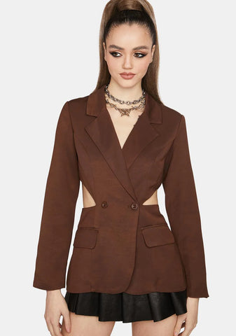 Try Something New Cutout Blazer