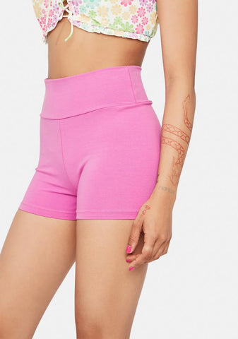 Dolly Pink Lounge Booty Shorts