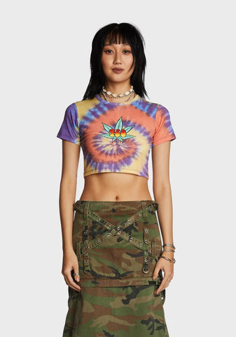 420 Tie Dye Weed Tee