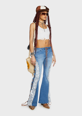Scorched Summer Flared Jeans