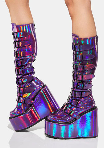 Swing-815 Platform Knee High Boots
