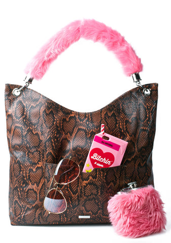Cordelia Snake Tote