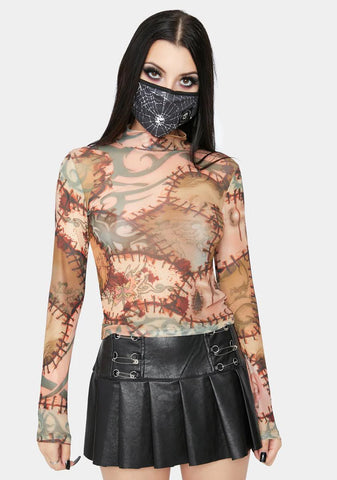 Under Your Skin Mesh Top