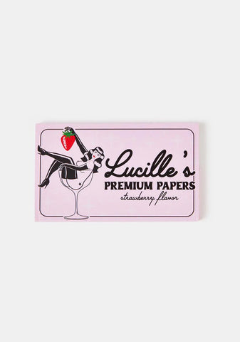 Lucille's Strawberry Flavor Premium Rolling Papers