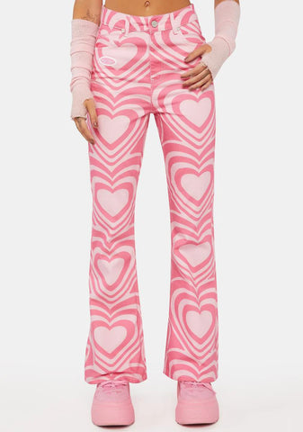 Love Wins Flared Denim Jeans