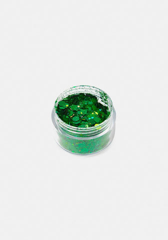 Emerald Face And Body Glitter