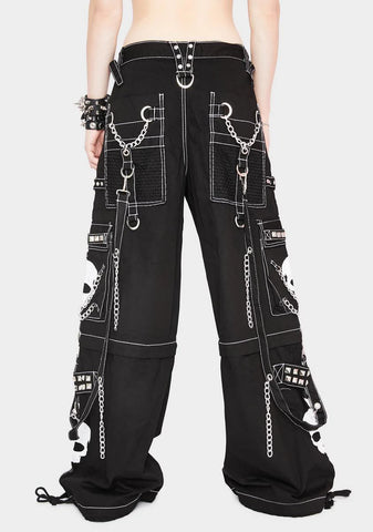 White Super Skull Pants