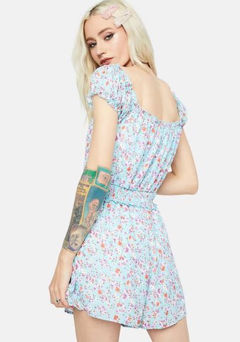 Sound Of Spring Smocked Floral Romper