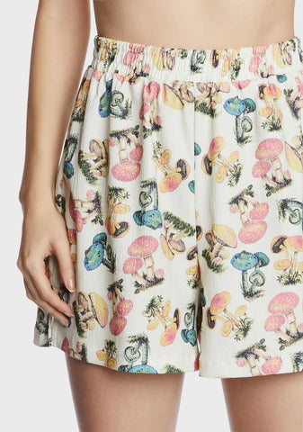 Mushroom Velour Shorts
