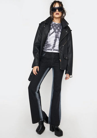 2 Side Painted Denim Pants