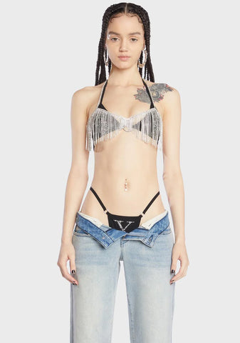 Deja Vu Rhinestone Top