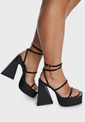 Wide Fit Pierce Block Heels