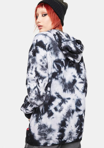 Tie Dye Screen Print Hoodie