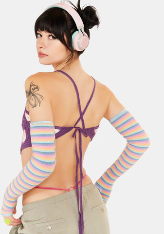 Dynamic Forces Crochet Halter Top