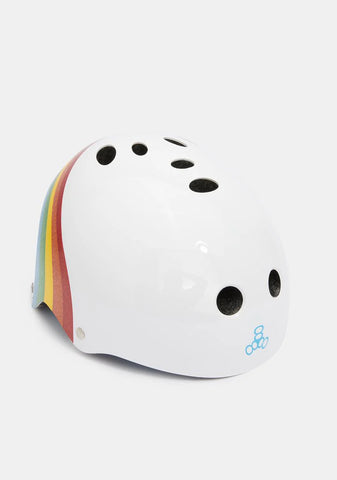 White Rainbow Sparkle Certified Sweatsaver Helmet