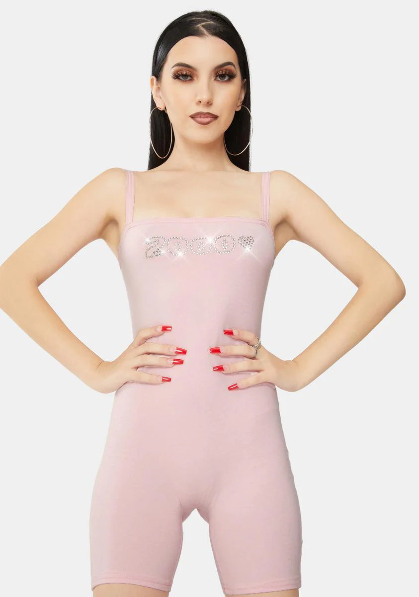 2000s Rhinestone Romper