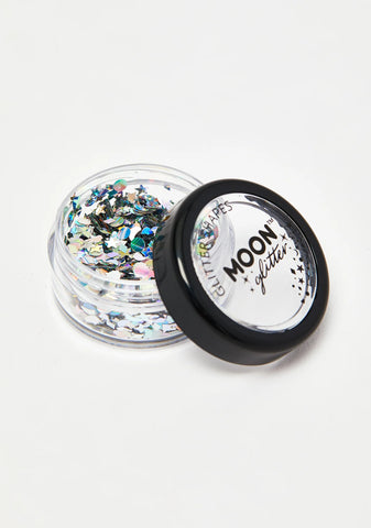 Silver Holographic Glitter Shapes