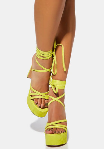 Lush Measured Adoration Wrap Heels