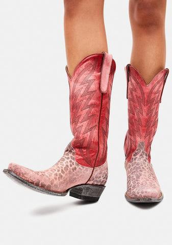 Uma Leather Cowboy Boots