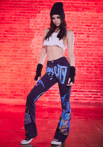Dark City Graphic Jeans
