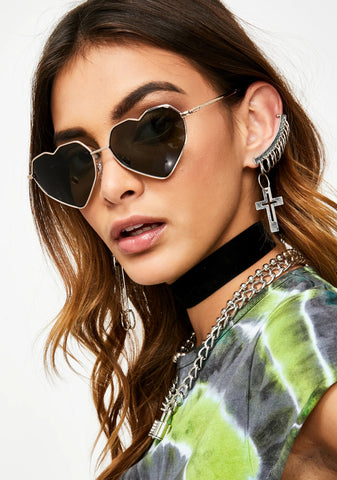 Love On The Brain Oversized Sunglasses