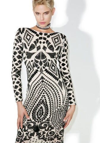 Raise A Glass Sequined Bodycon