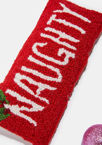 Naughty Throw Pillow