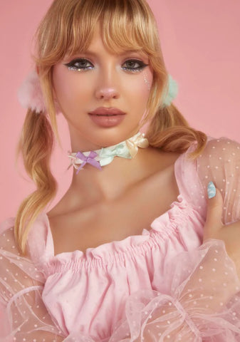 Tickle My Fancy Bow Choker
