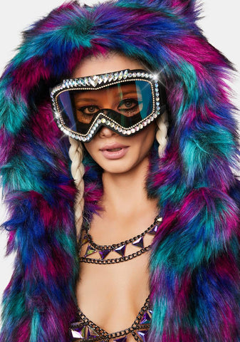 Close Your Eyes Rhinestone Goggles