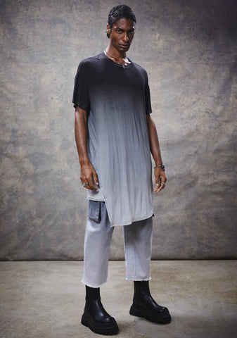 Filter Dip Dye Two Panel Draped Tee