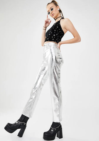 Claim To Fame Metallic Pants