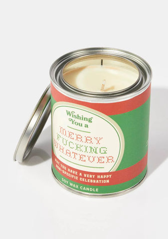 Merry Fucking Whatever Candle