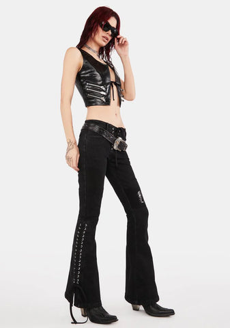 Sabbath Lace Up Jeans