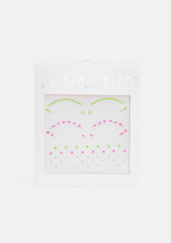 Neon Cut Crease Face Jewels