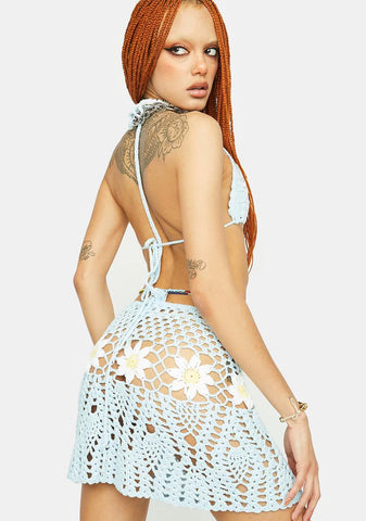 Daisy Chaser Crochet Skirt Set