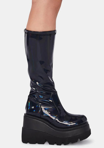 Shaker-65 Platform Knee High Boots