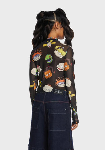 All Growed Up Mesh Top