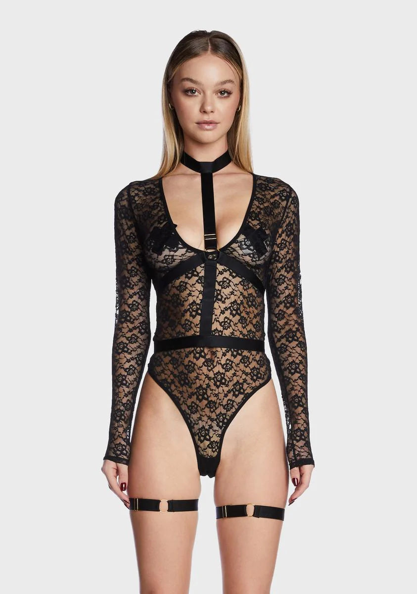 Up To My Neck Teddy Choker Set