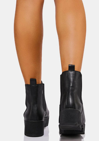 Set You Up Platform Chelsea Boots