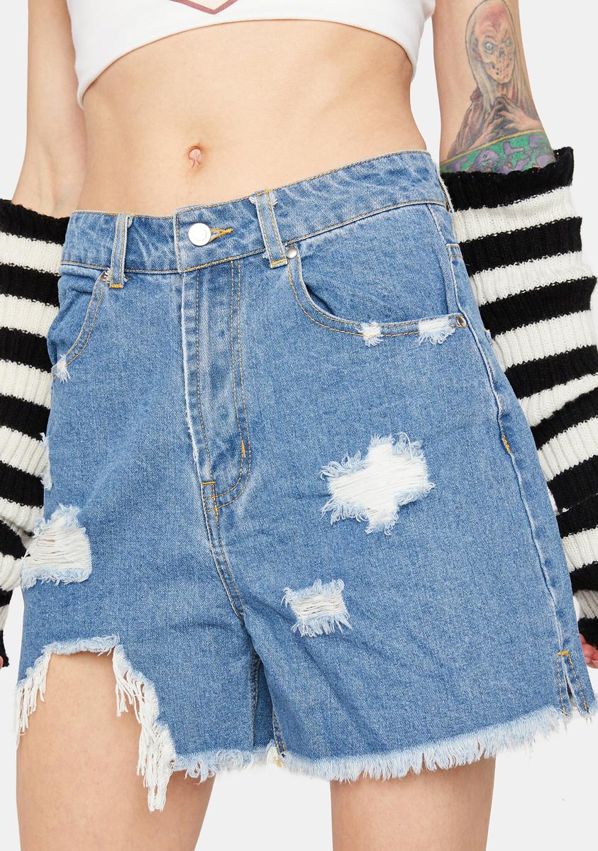 Sky Miss Renegade Denim Shorts