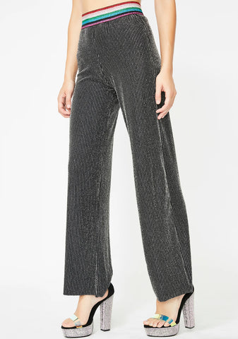 Miss Sparkle Striped Pants