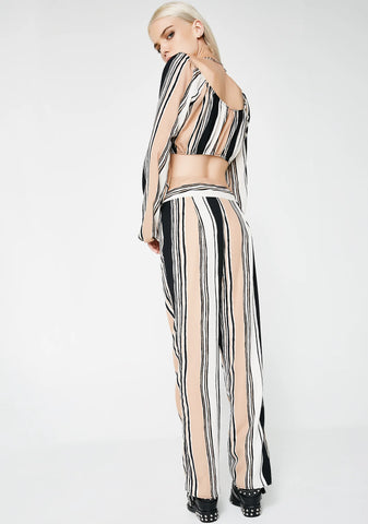 Planning My Takeover Striped Trousers