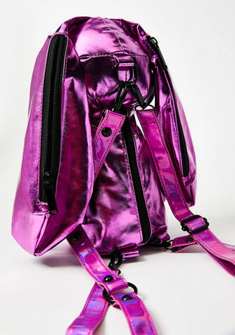 Bossy Bass Bunny Metallic Backpack