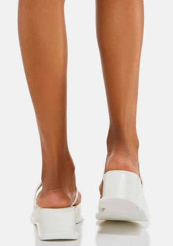 Hard To See Platform Sandals