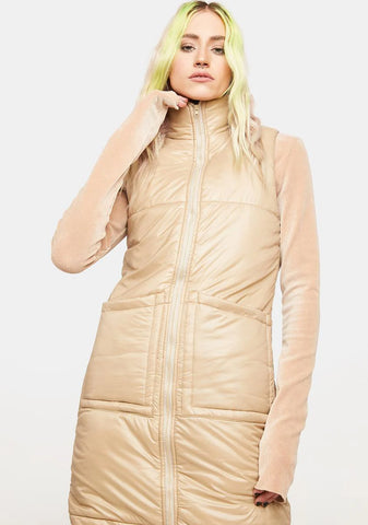 Khaki Keeping Watch Trench Vest