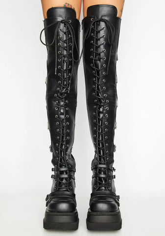 Shaker-350 Platform Over-The-Knee Boots