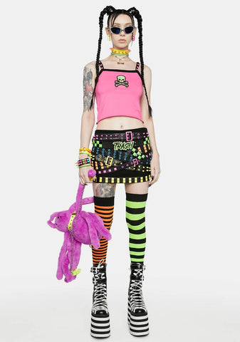 Damage Control Belted Skirt