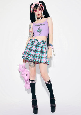 Tacks For Snacks Embroidered Corset Top