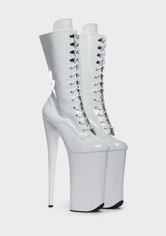 White Beyond-1050 Platform Boots